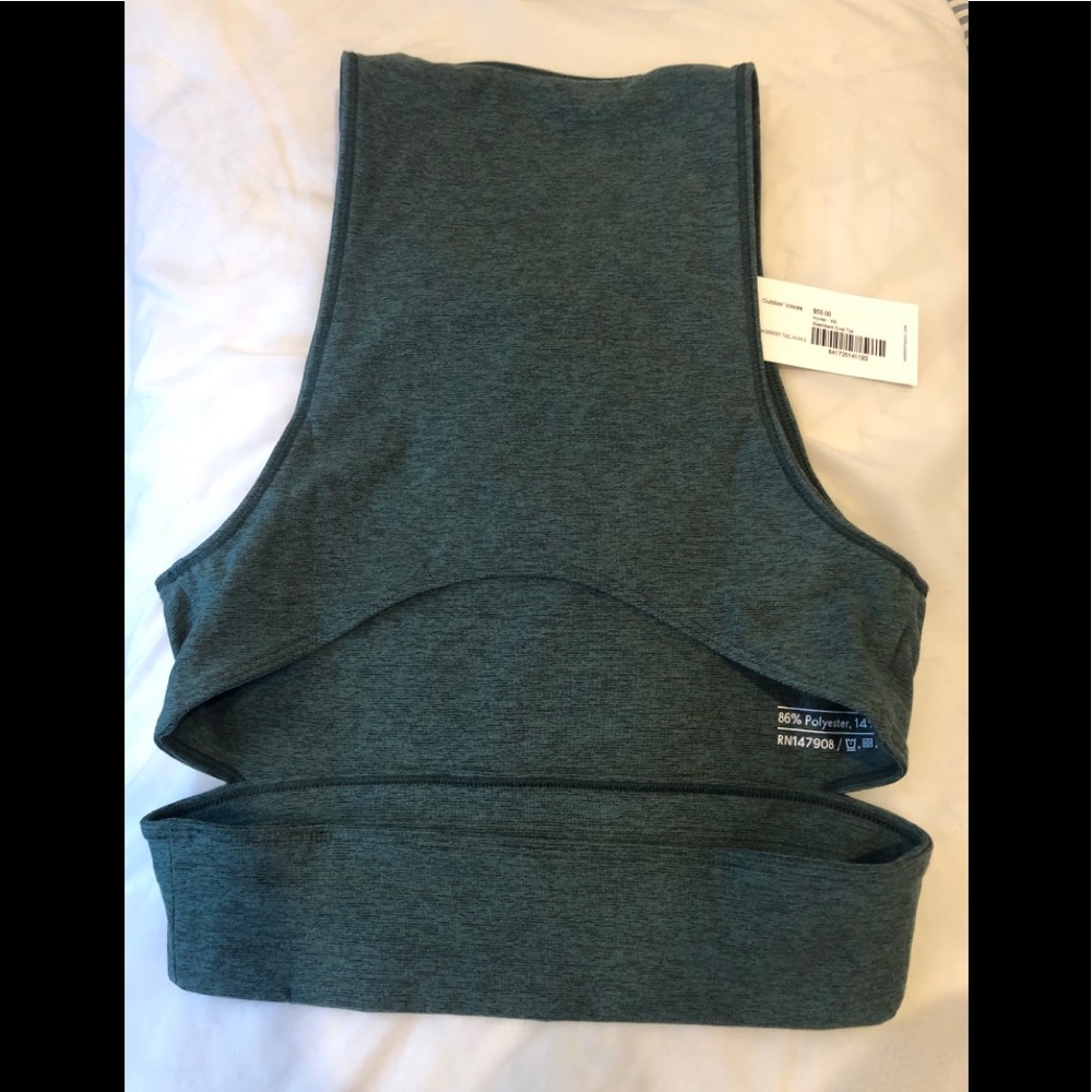 WORN ONCE OV Slashback Crop Hunter Green XS - Picture 5 of 5